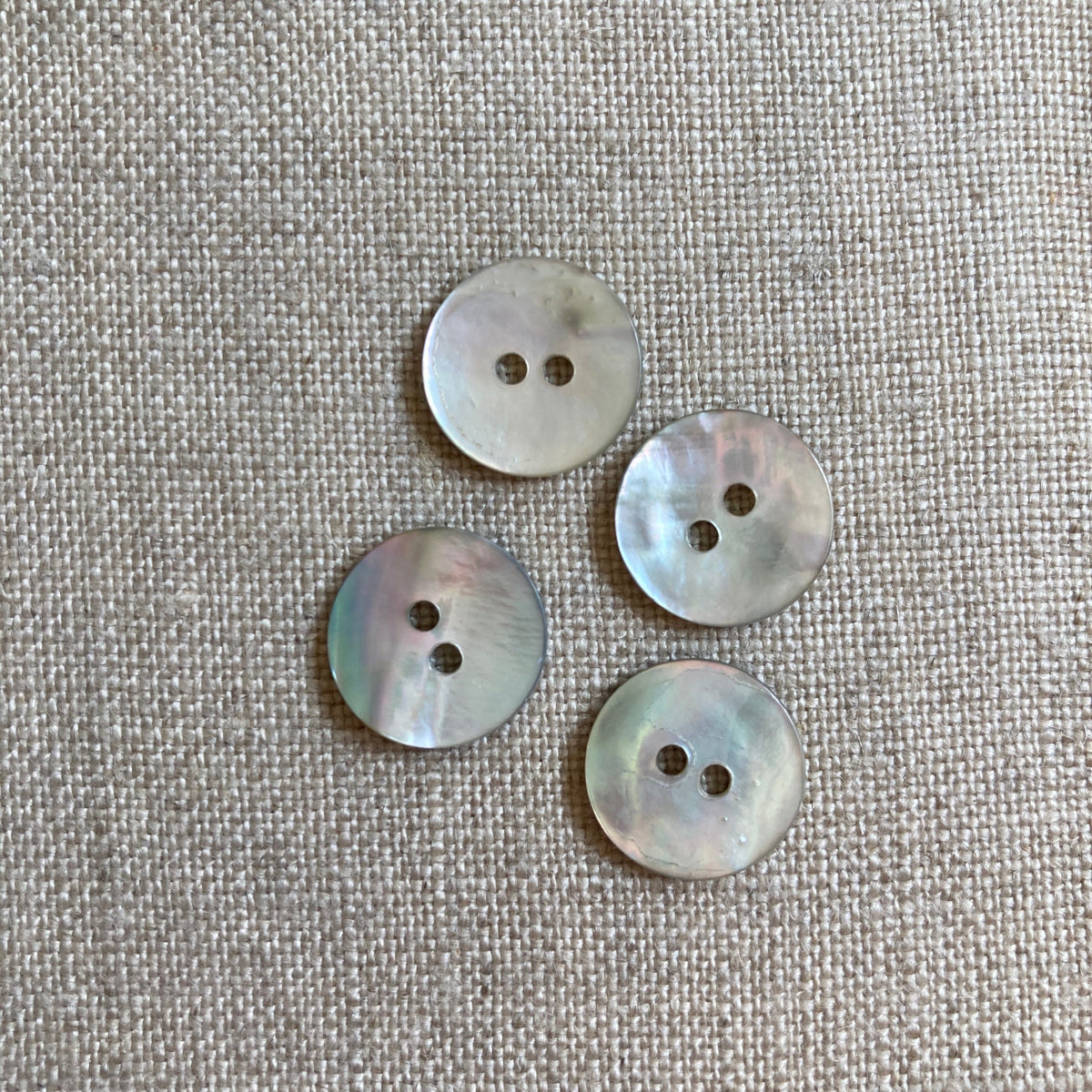 1/2" Natural Shell Buttons x 4 – The Cloth Shop
