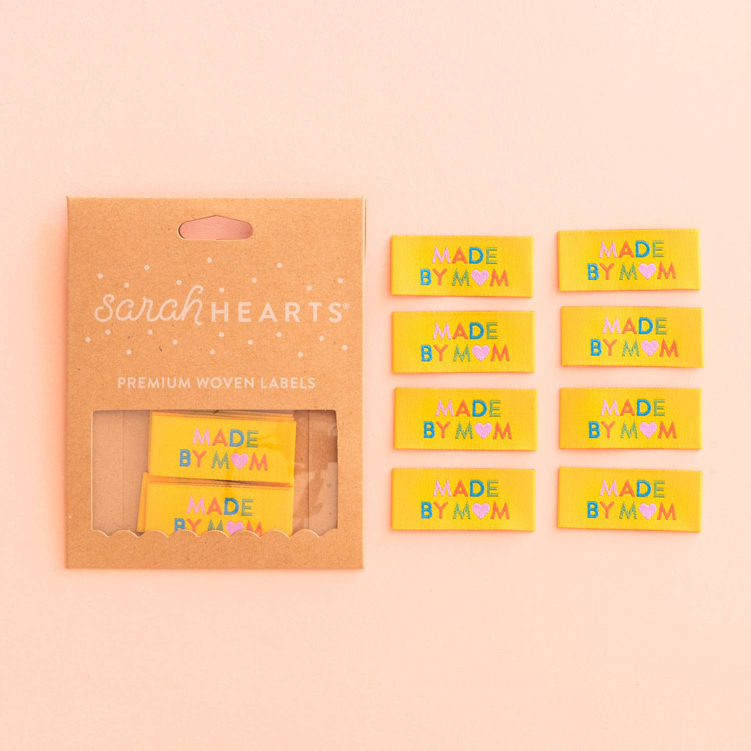 Sarah Hearts Made by Mom - Woven Labels – The Cloth Shop