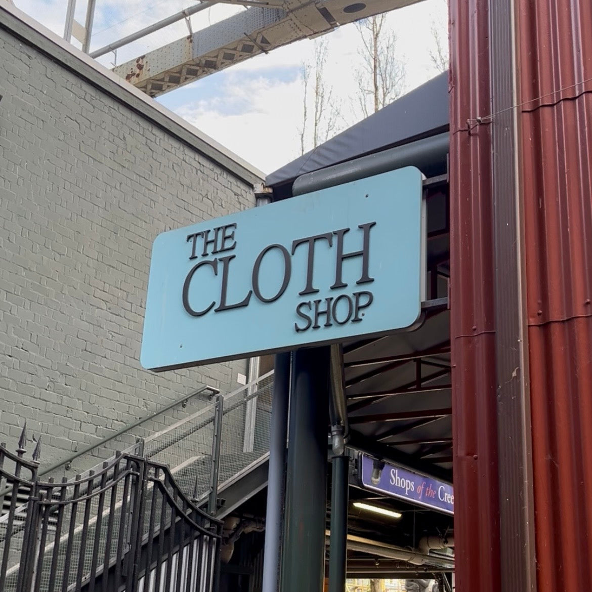 Quilt and Fabric Store: The Cloth Shop's storefront signage located in Vancouver, British Columbia, Canada.