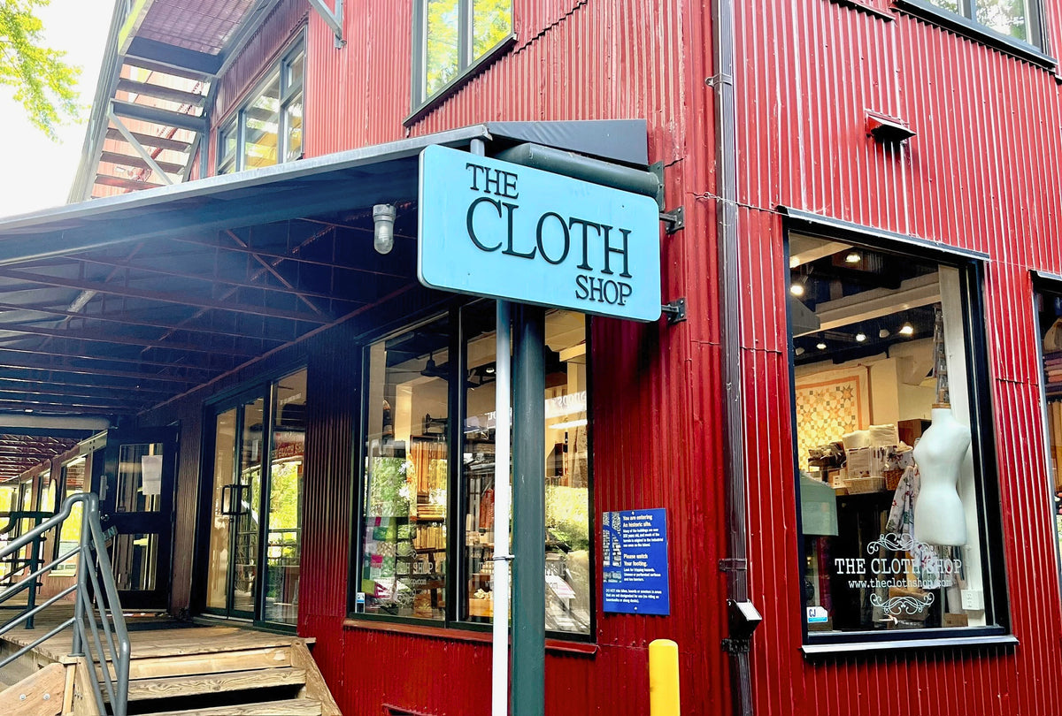 The Cloth Shop storefront, located in Vancouver, British Columbia, Canada.